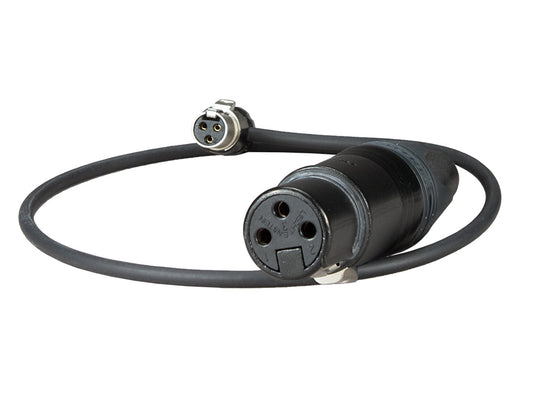 AK-XLR3F-TA3F90L - Adapter Cable XLR-3F to TA3F 90°