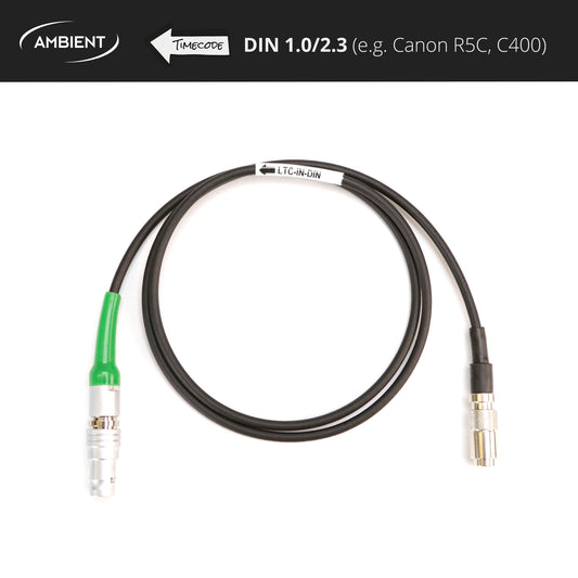 LTC-IN-DIN - Timecode cable DIN1.0/2.3 to PushPull-5-pin (Lemo compatible)