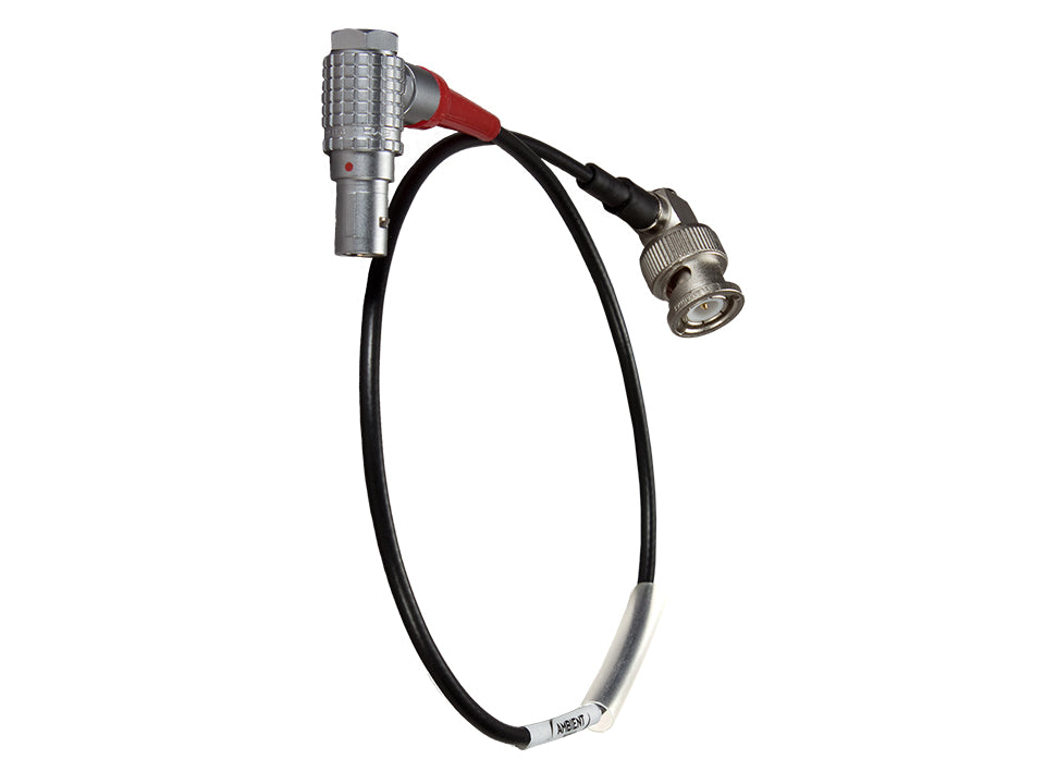 LTC-OUT-RA180 - Timecodekabel Push-Pull 5-Pol 90° (Lemo-kompatibel) auf BNC 90°
