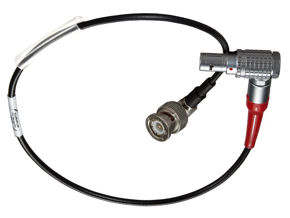 LTC-OUT-RA270 - Timecodekabel Push-Pull 5-Pol 90° (Lemo-kompatibel) auf BNC 90°