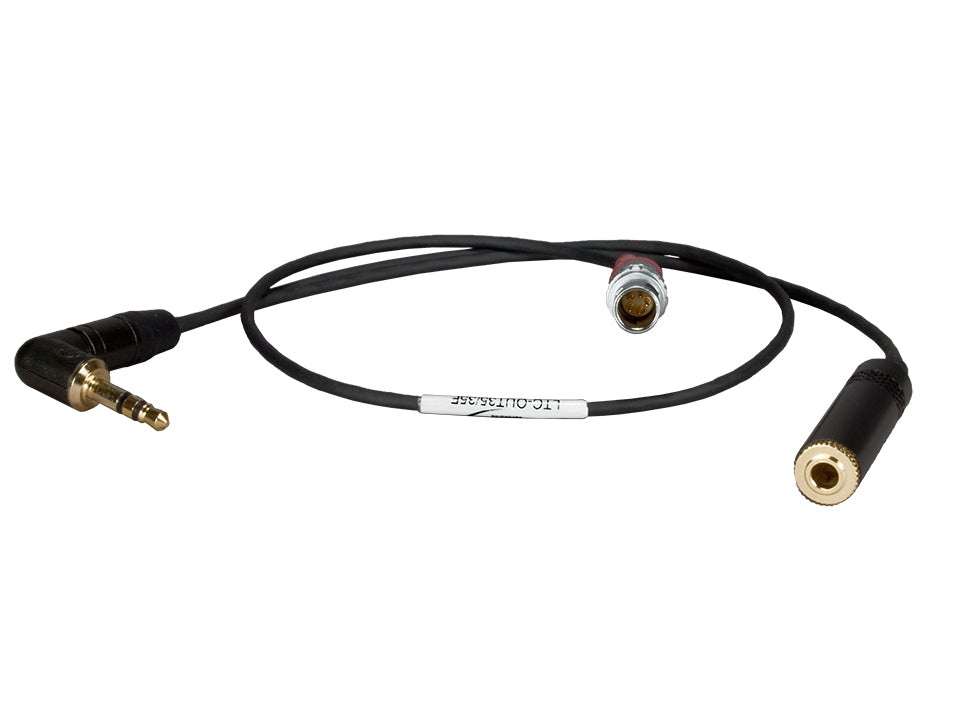 LTC-OUT35/35F - Timecode Cable PushPull-5-pin (Lemo-compatible) to 3,5mm 90° TRS / 3,5 mm Jack