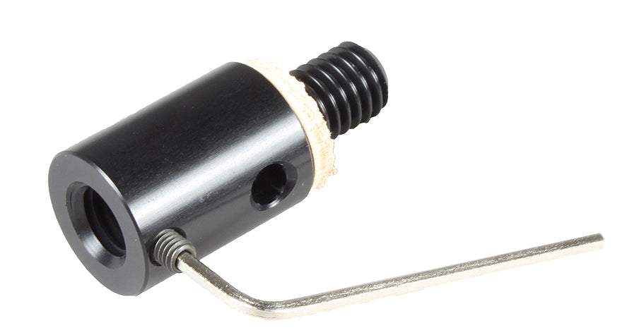 QAT/AD adapter with 3/8" thread, leather ring and Allen key