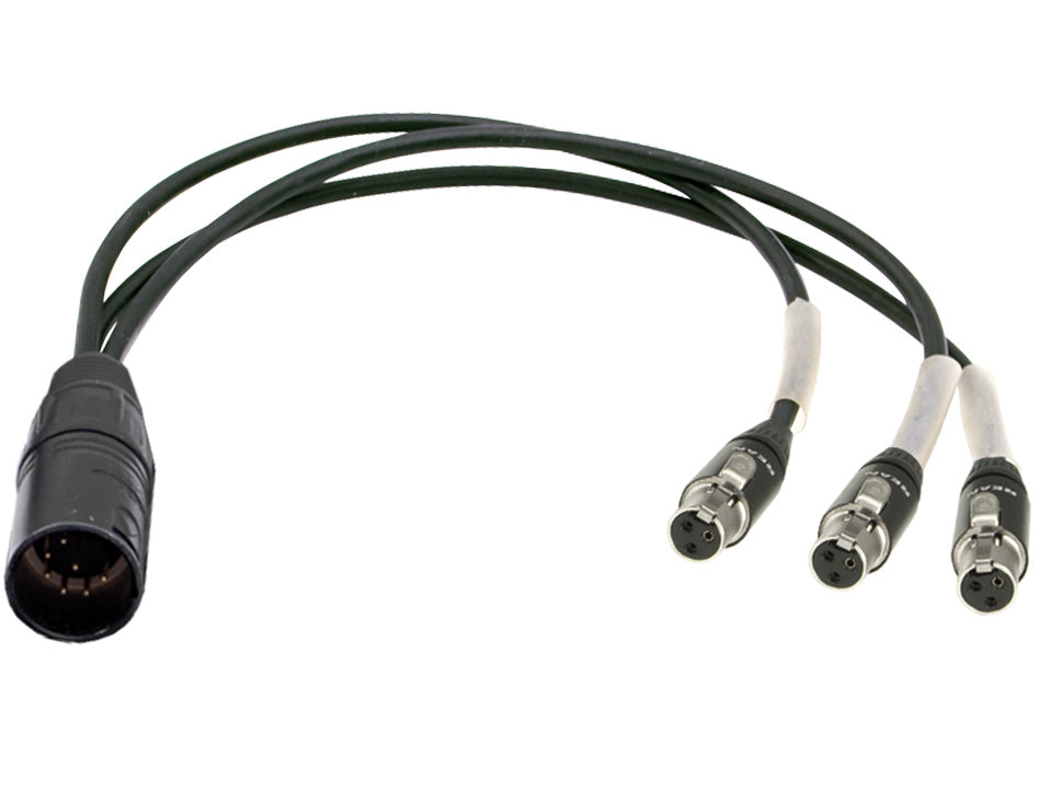 SKA-DMS-M-TA3 - Adapterkabel XLR-7M / 3x TA3F