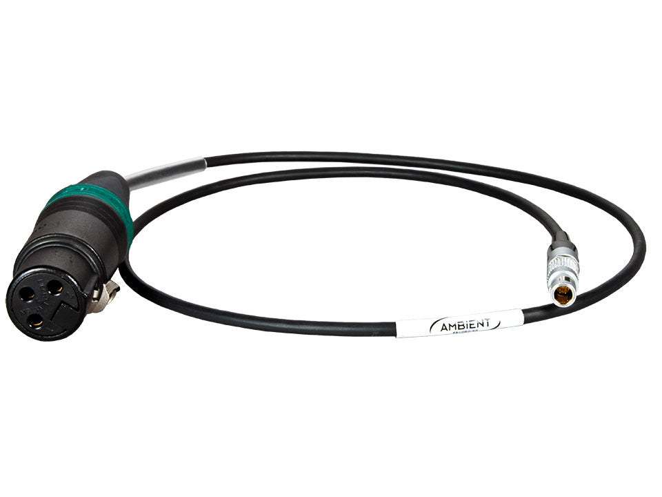 TC-IN/Epic - Timecodekabel XLR3F auf PushPull-4-Pol (Lemo-kompatibel)