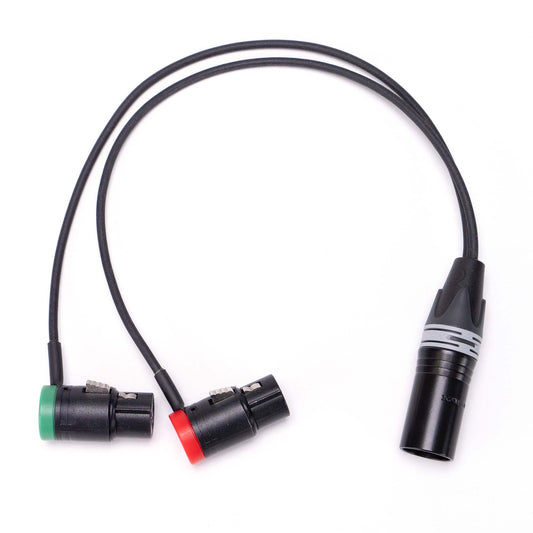Y-Cable 2x Low Profile XLR-3F to XLR-5M
