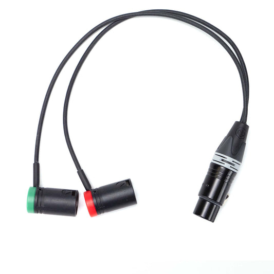 Y-Cable XLR-5F to 2x Low Profile XLR-3M
