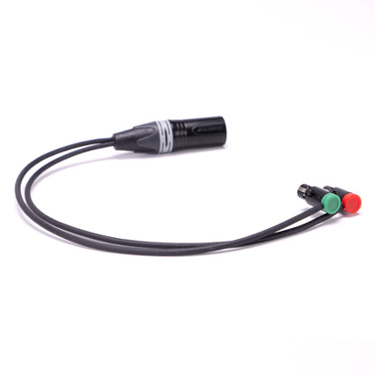 Y-Cable 2x Low Profile TA3F to XLR-5M