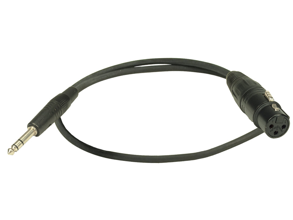 ADX6.3F - Adapterkabel 6,3 mm Stereoklinke / XLR-3F