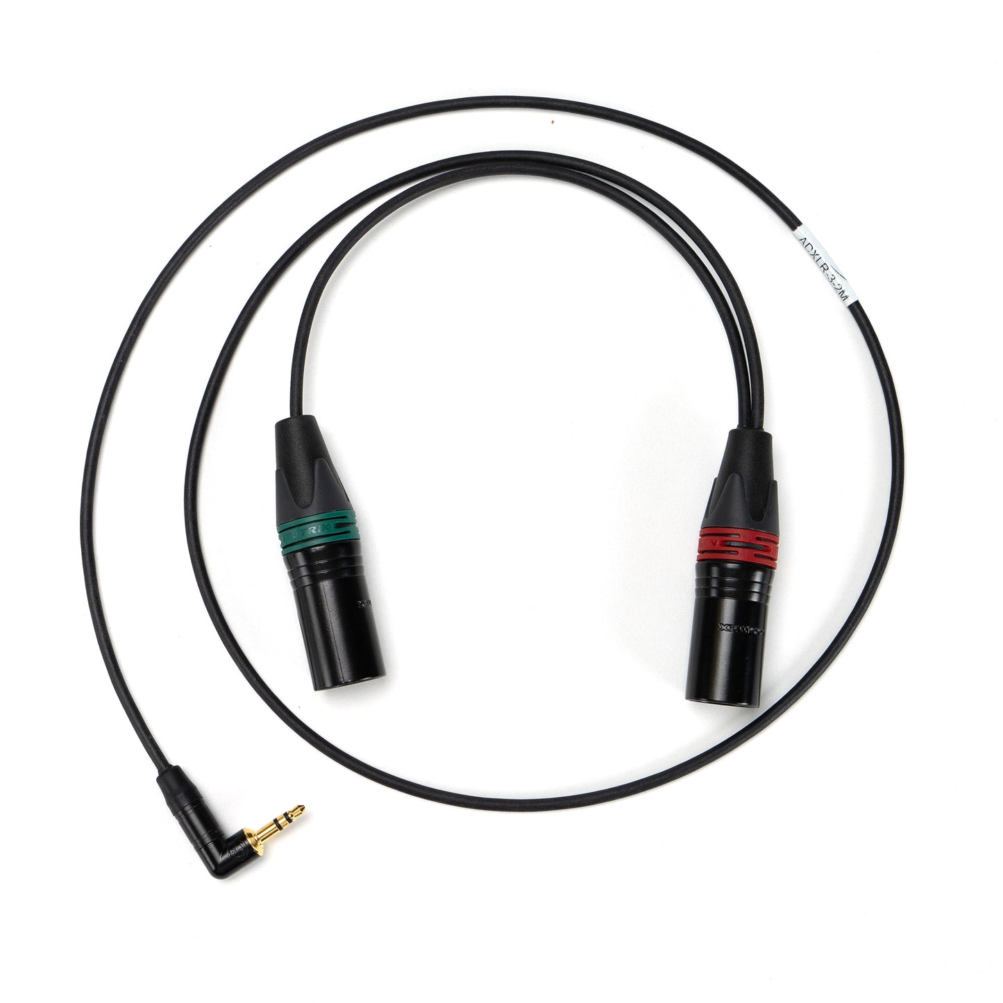 Adapter cable 3.5 mm jack (90°) to 2x XLR-3M (ADXLR-3-2M)