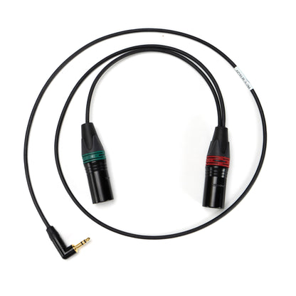 Adapter cable 3.5 mm jack (90°) to 2x XLR-3M (ADXLR-3-2M)