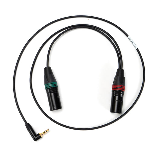 Adapter cable 3.5 mm jack (90°) to 2x XLR-3M (ADXLR-3-2M)