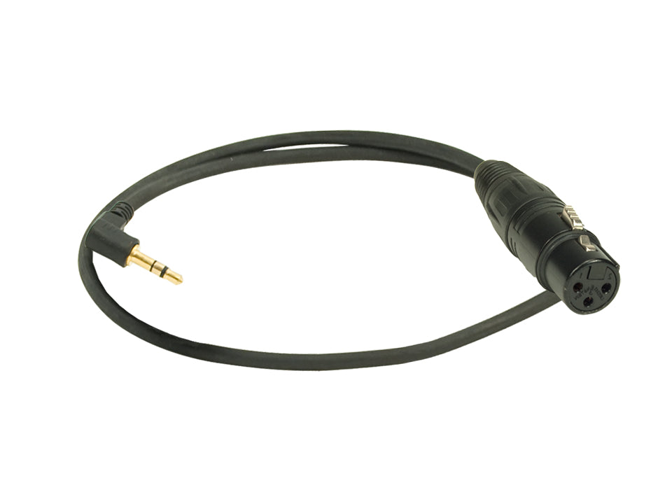 ADXLR-3 - Adapter Cable 3,5 mm TRS 90° / XLR-3F