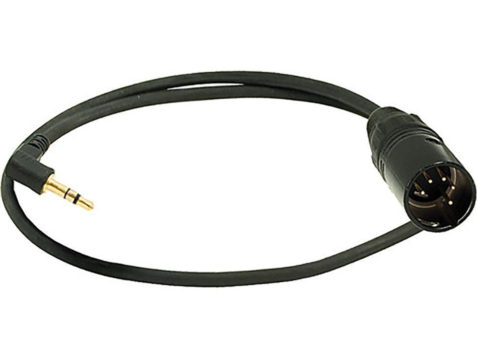 AK-3.5/XLR5M - Adapter Cable 3,5 mm TRS 90° / XLR-5M