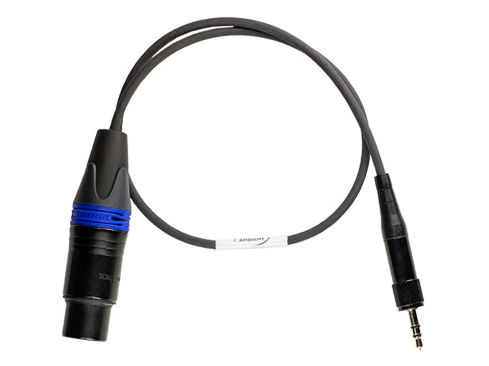 AK-TA3F-3.5EW-SNY - Adapterkabel TA3F / Miniklinke 3,5 mm