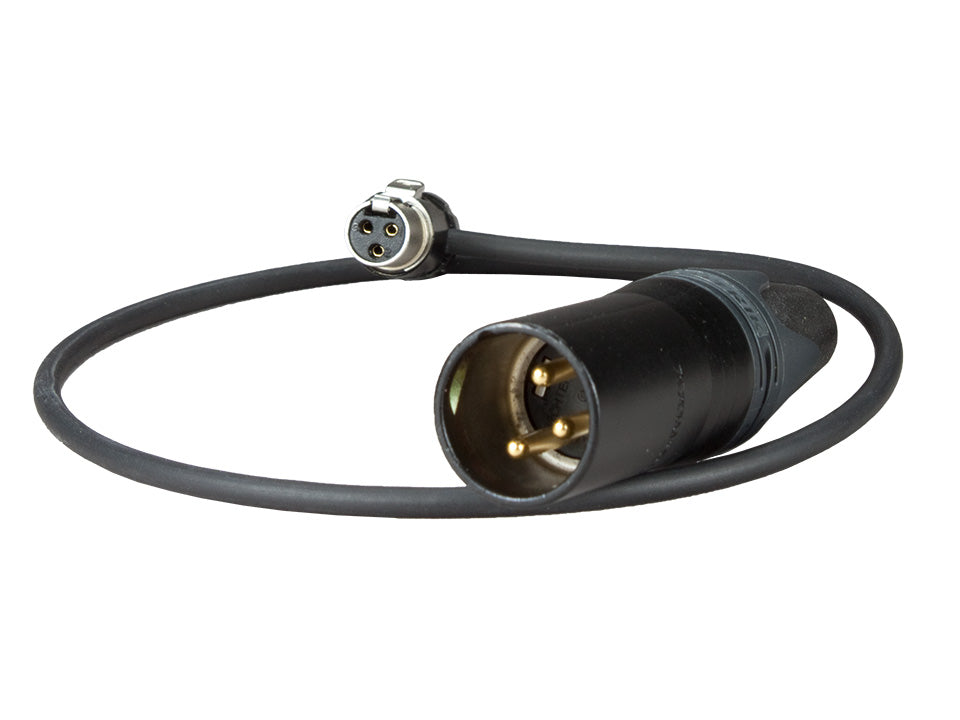 AK-TA3F90L-XLR3M - Adapter Cable XLR-3M to TA3F 90°