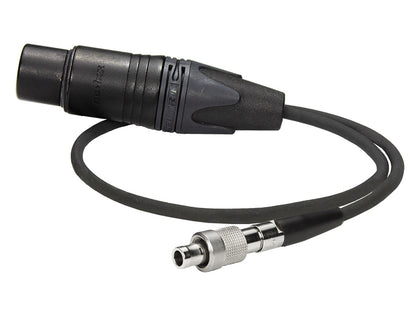 AK-XLR3F-L3 - Adapter Cable XLR3F to 3-pin Screw Locking (Lemo-compatible)