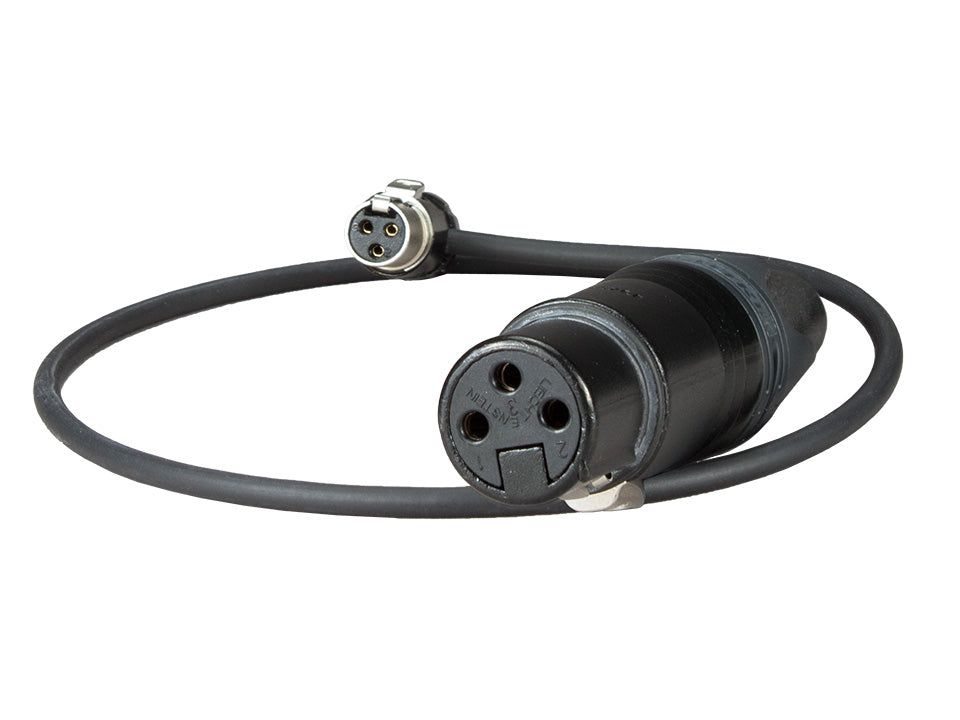 AK-XLR3F-TA3F90L - Adapterkabel XLR-3F auf TA3F 90°