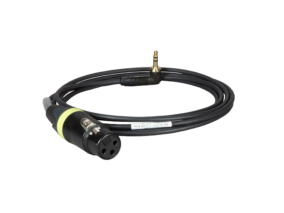 AK-XLR3F/3.5-90-Eos - Adapter Cable XLR-3F / 3,5 mm TRS 90°