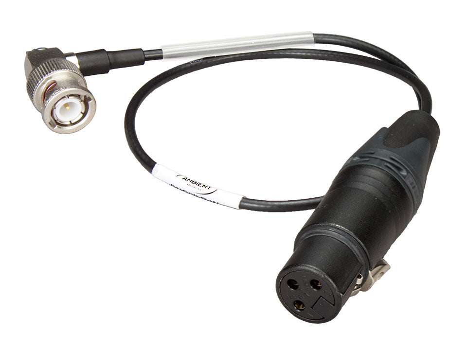 BNC/XLR-W - Timecodekabel XLR3F auf BNC