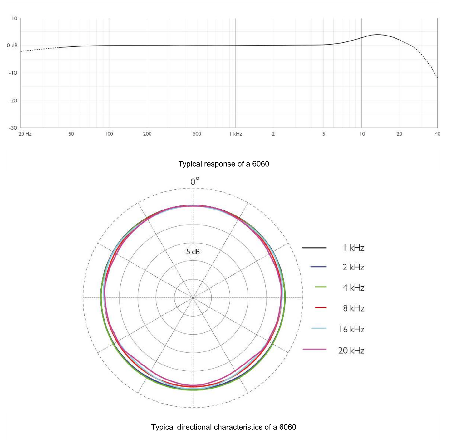 DPA 6060 - SubMiniature Microphone for normal SPL