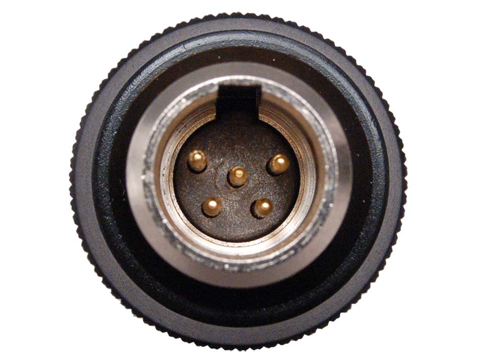 EMP5S from the front: Switchcraft TA5M connector