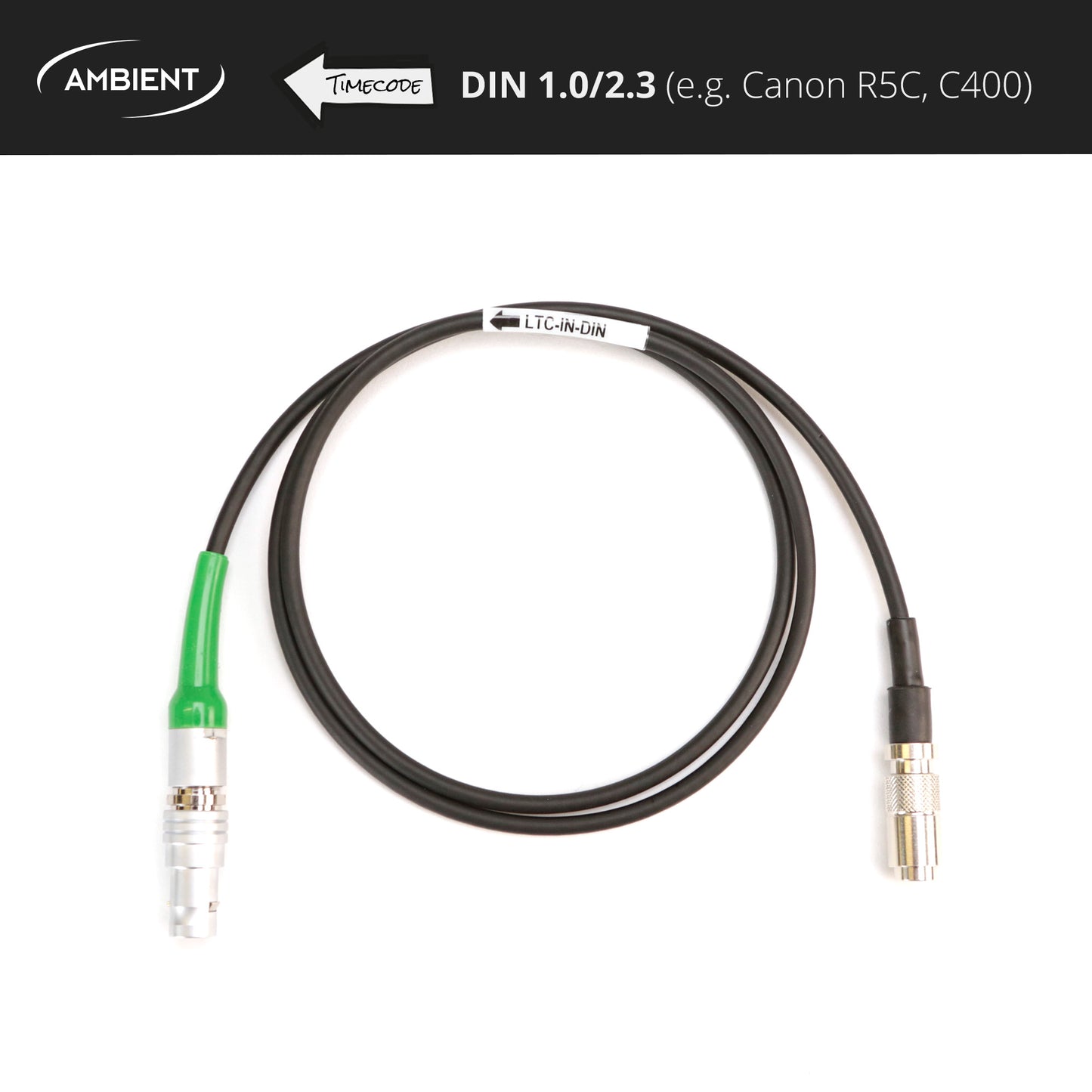 LTC-IN-DIN - Timecodekabel DIN1.0/2.3 auf PushPull-5-Pol (Lemo-kompatibel)