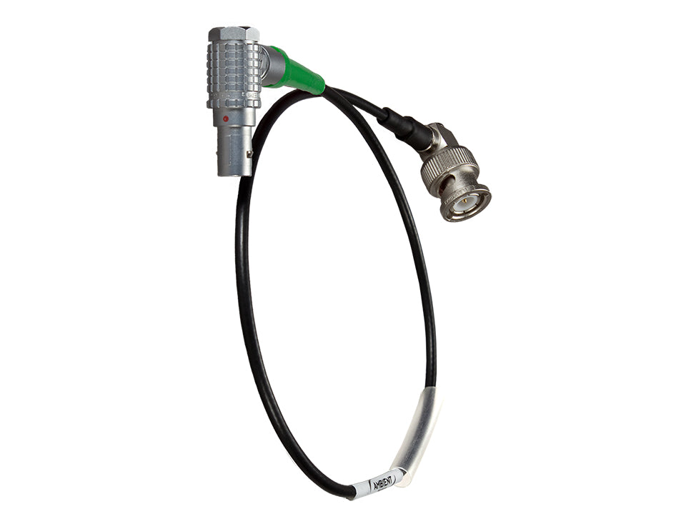 LTC-IN-RA180 - Timecode Cable BNC 90° to PushPull-5-pin 90° (Lemo-compatible)