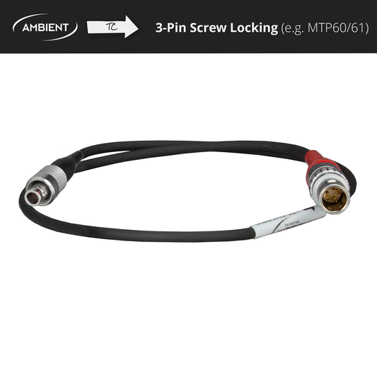 LTC-OUT-L3 - Timecodekabel auf 3-Pol-Schraubveriegelung (Lemo-kompatibel)