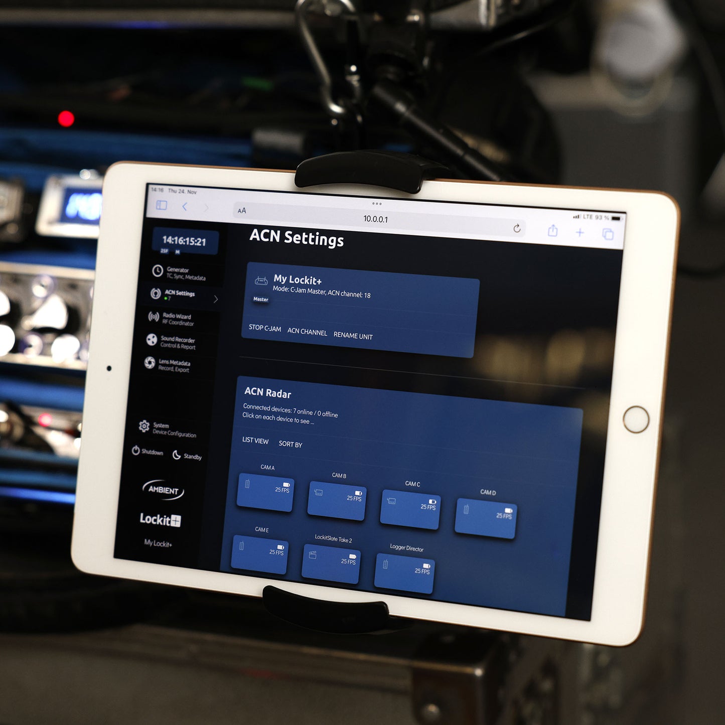 Lockit+ (ACN-LP) - Timecode und Sync Generator, Metadaten-Interface