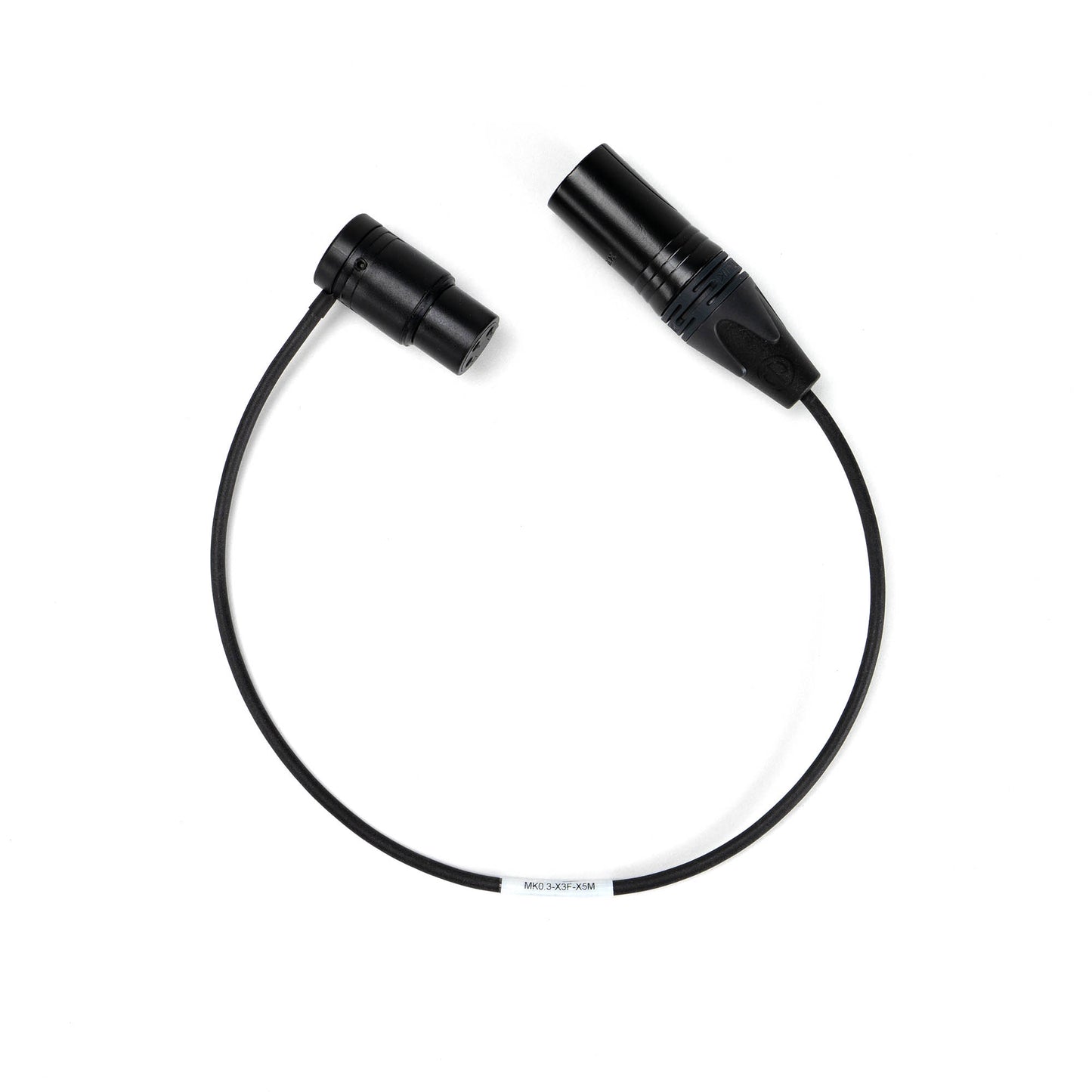 Adapter Kabel Low Profile XLR-3F (Mono) auf XLR-5M (Stereo) (MK0.3-X3F-X5M)