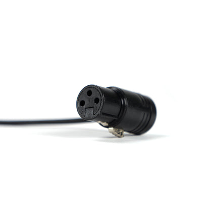 Microphone cable (mono) low profile XLR-3F to XLR-3M (0.5 m) (MK0.5-90K)
