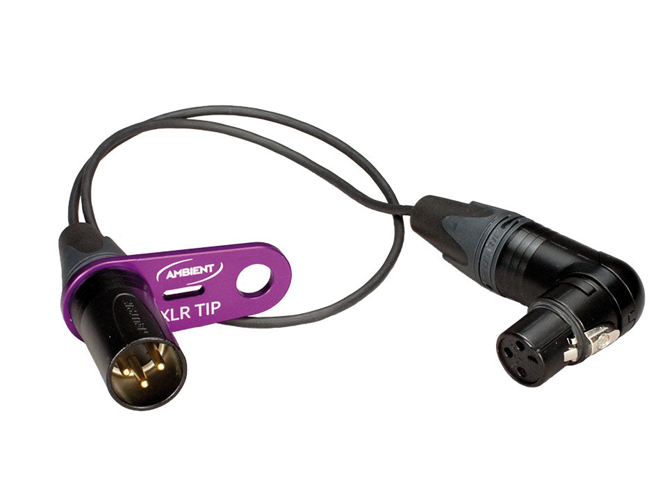 QAT-ECO mit Mikrofonkabel und gewinkeltem XLR-Stecker