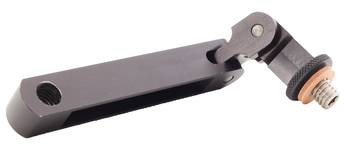 Pendelgelenk QAVS „MikeLink“ schräg von hinten, Gelenk mit 3/8"-Gewinde und Lederring
