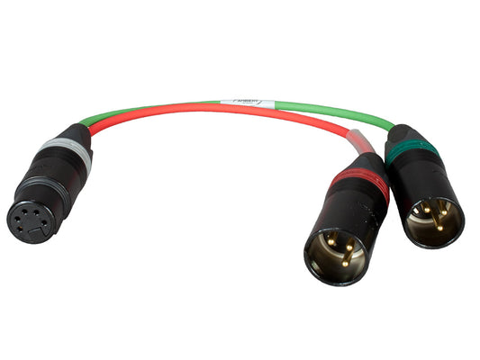 SKA - Adapterkabel XLR-5F / 2x XLR-3M