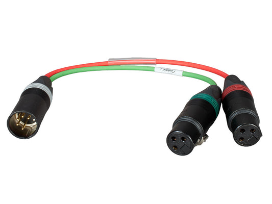 SKA-D - Adapterkabel XLR-5M / 2x XLR-3F