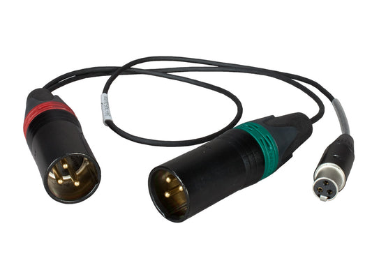 SKA-TA3F-2XLR3M - Adapterkabel TA3F / 2x XLR-3M