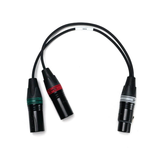 XLR-5F / 2x XLR-3M - Stereo Adapter Cable - Perivox® Y-Cable (SKA)