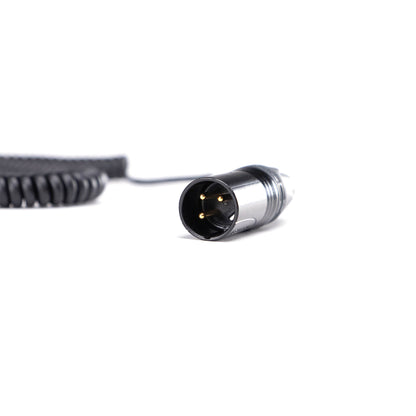Coiled Microphone Cable XLR-3M to Low Profile XLR-3F (SMK50-LPXLR)