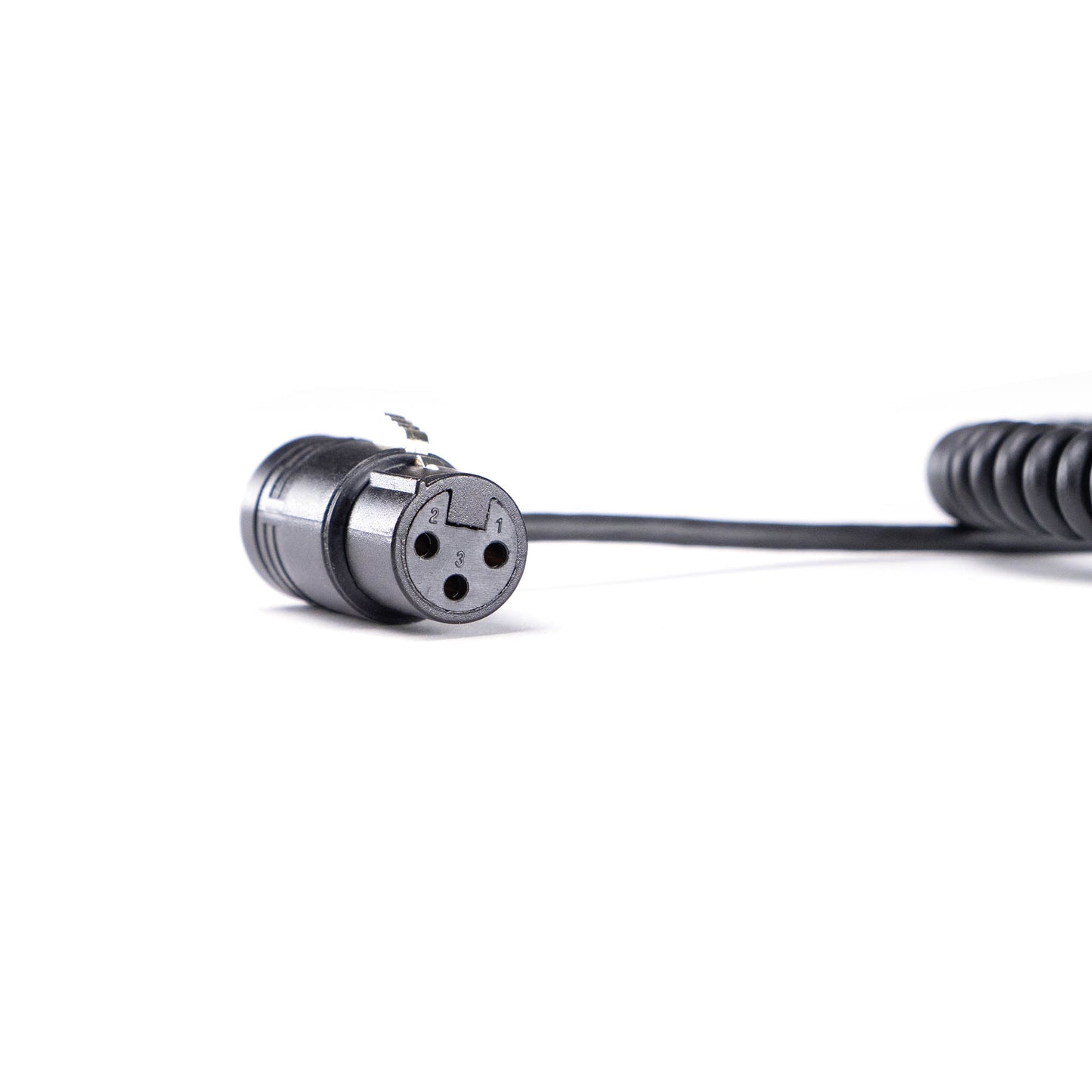 Coiled Microphone Cable XLR-3M to Low Profile XLR-3F (SMK50-LPXLR)
