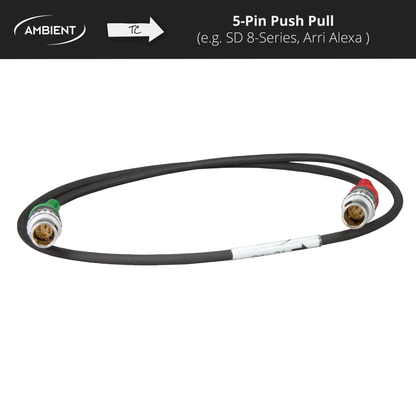 TC-IO - Timecodekabel PushPull-5-Pol auf PushPull-5-Pol (Lemo-kompatibel)