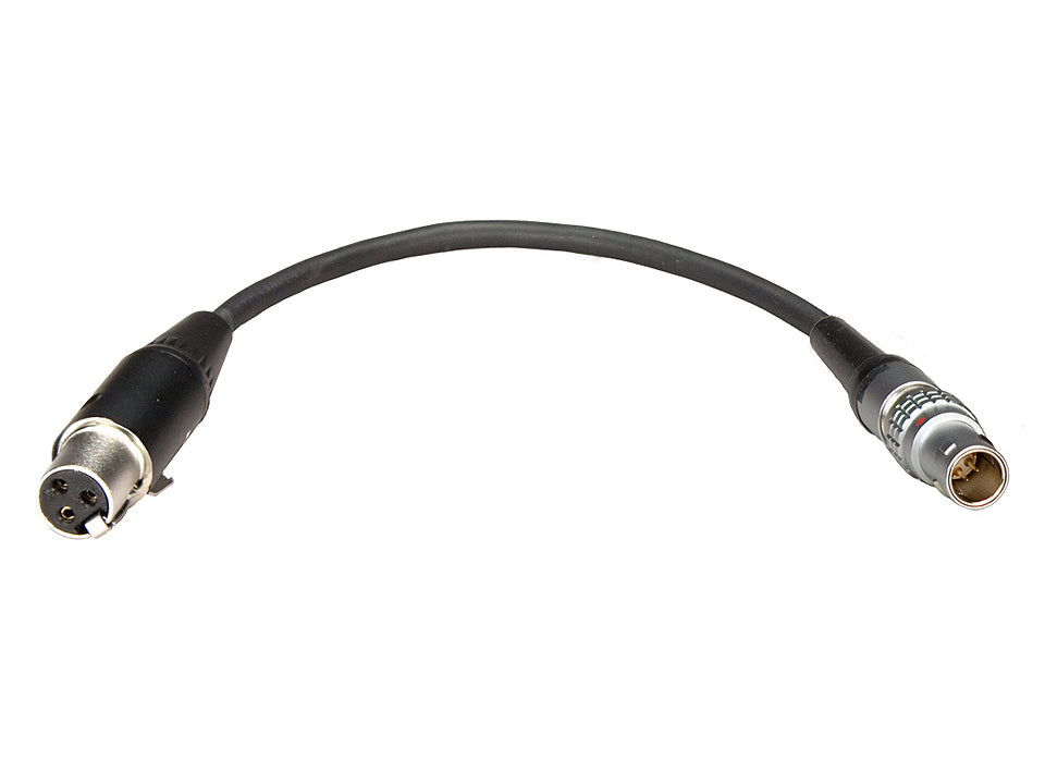 UMP-OUT mit Mini-XLR-Buchse TA3F und PushPull-6-Pol-Stecker (Lemo-kompatibel)