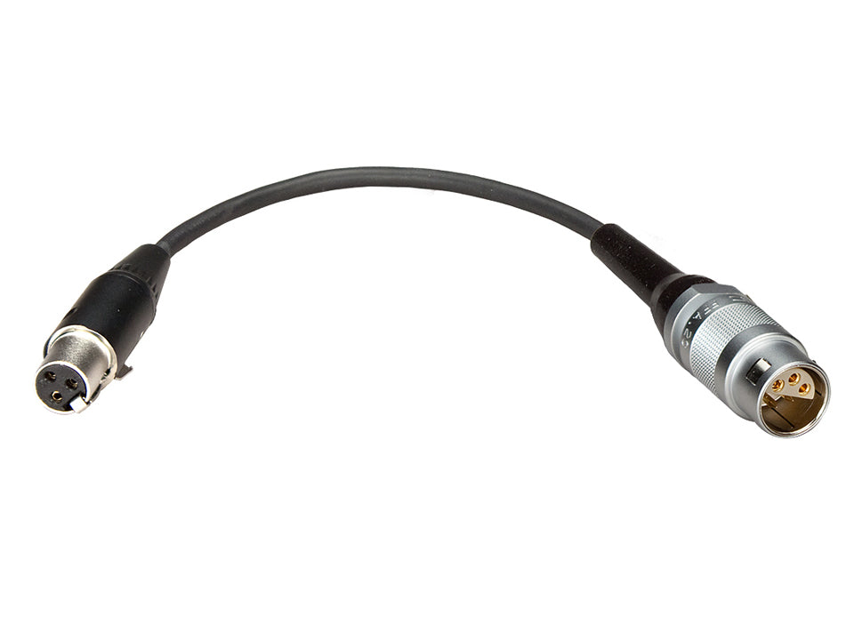 UMP-OUT mit Mini-XLR-Buchse TA3F und großem PushPull-Stecker der Serie 2C (Lemo-kompatibel)