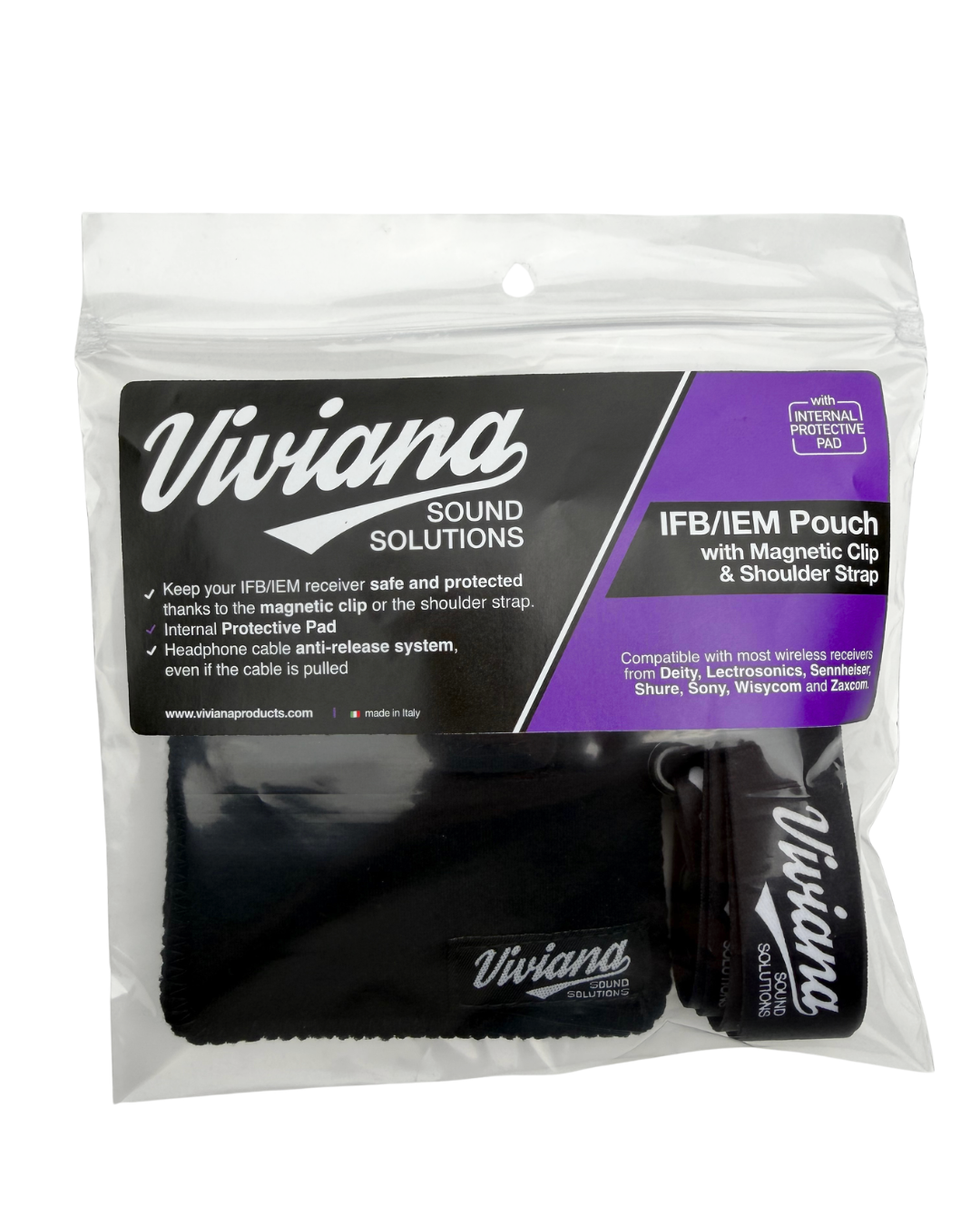 Viviana Magnetic Pouch for IFB, IEM and plant mic applications