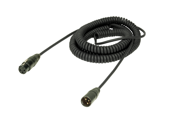 Coiled Microphone Cable, Mono